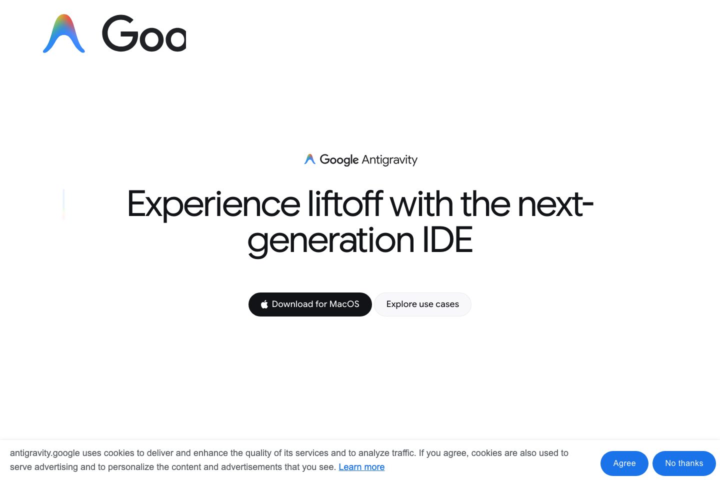 antigravity.google poster